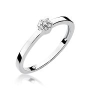 Pierścionek zaręczynowy z brylantami 0.04ct