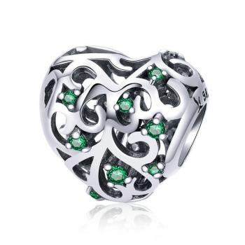 Charms Zielone serce FUG0391