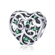 Charms Zielone serce FUG0391