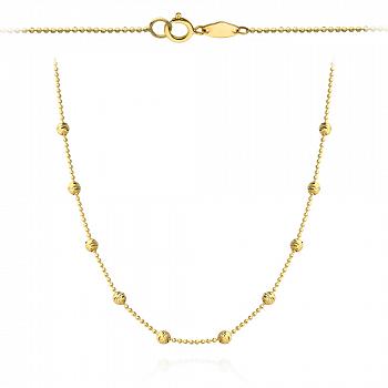 Naszyjnik złoty kulki FUG11-25-N00257-2