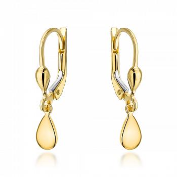 Kolczyki złote wiszące łezki FUG7-17-K01585-2