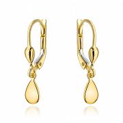 Kolczyki złote wiszące łezki FUG7-17-K01585-2