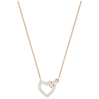 Naszyjnik SWAROVSKI • Lovely Necklace, White, Rose gold plating 5368540 