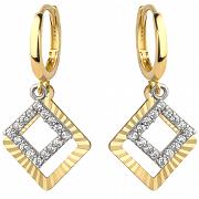 Kolczyki złote kwadraty FUG7-17-K00726-2