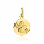Medalik z żółtego złota Matka Boska Częstochowska FUG5-9-M00173-2