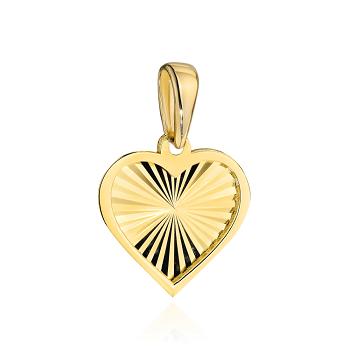 Zawieszka złota diamentowane serce FUG6-Z00705-585