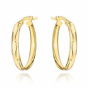 Kolczyki złote owale diamentowane FUG7-17-K01248-2