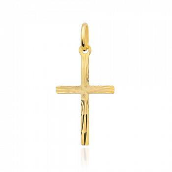 Złoty krzyżyk diamentowany mały FUG4-9-C00058-2