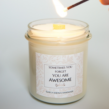 Naturalna świeca sojowa BIAŁA SZAŁWIA I PACZULA 350 ml