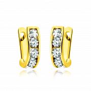Kolczyki złote z cyrkoniami FZ0047B