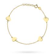 Bransoletka złota serduszka FUG2-25-B00320-2