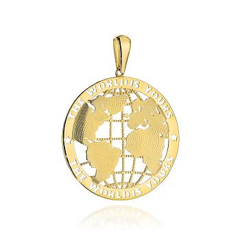 Zawieszka złota kula ziemska średnia FUG6-Z00617-585
