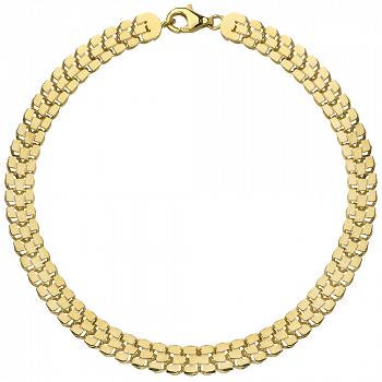 Bransoletka z żółtego złota kwadraty FUG2-4-B00585-2