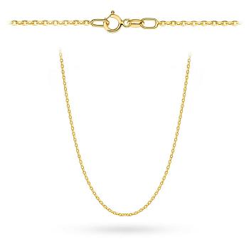 Złoty łańcuszek Rolo diamentowany 50 cm FUG1-L00065-585