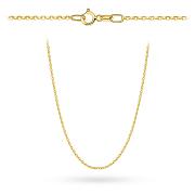 Złoty łańcuszek Rolo diamentowany 50 cm FUG1-L00065-585