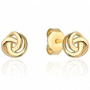 Kolczyki złote plecione FUG7-4-K00949-2