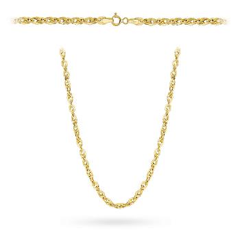 Naszyjnik złoty splot Irydia 50cm FUG3-N00675-585/50