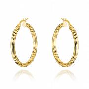 Kolczyki złote skręcone FUG7-30-K01253-2