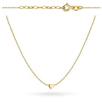 Naszyjnik złoty wypukłe serce FUG3-17-N00632-2