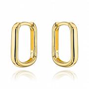 Kolczyki złote gładkie prostokątne FUG7-25-K01224-2