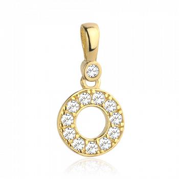 Zawieszka złote kółeczko wysadzane cyrkoniami FUG6-25-Z00396-2