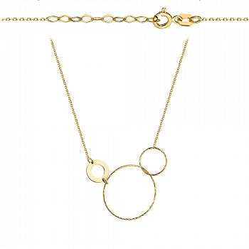 Naszyjnik celebrytka złota Koła FUGA9C1-197FD