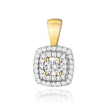 Zawieszka z żółtego złota z diamentami laboratoryjnymi FZ506-585-LD0.50
