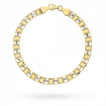 Bransoletka z dwukolorowego złota FUG2-25-B00876-2