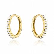 Kolczyki złote z białymi cyrkoniami FUG7-25-K01312-2