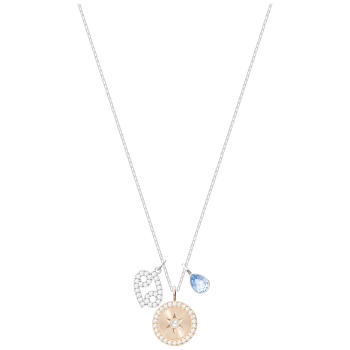 Naszyjnik SWAROVSKI • Zodiac Pendant, Rak, Aqua, Rhodium 5349215