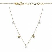 Naszyjnik celebrytka złota gwiazdy z cyrkoniami FUG33FF-674C9