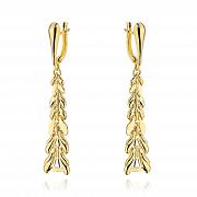 Kolczyki złote wiszące plecione FUG7-34-K01500-2