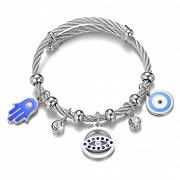 Bransoletka damska stal szlachetna z przywieszkami  FUGTGEFB001S