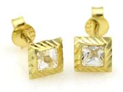 Kolczyki złote z cyrkoniami KL908A