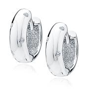 Kolczyki koła srebrne z cyrkoniami FUGZ2094DER_W