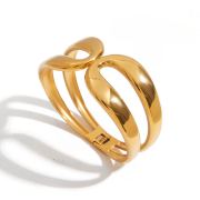 Bransoletka damska złota sztywna mankiet FUGJDB0104010