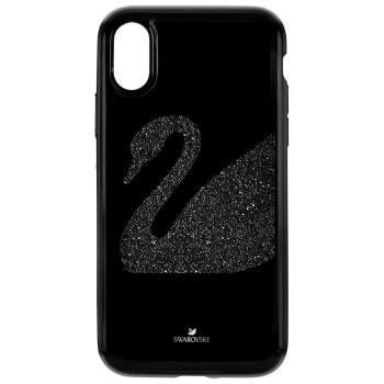 Etui SWAROVSKI • Swan Fabric Smartphone case with integrated Bumper, iPhone® XR, Black 5474747  