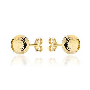 Kolczyki złote diamentowane kółka FUG7-K01425-375