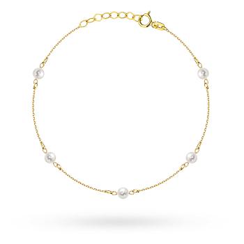 Bransoletka złota z perłami FUG2-B01131-585
