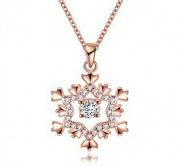 Naszyjnik świąteczna śnieżynka FUGSDN015B