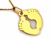 Zawieszka złota stópki FUGZA4053