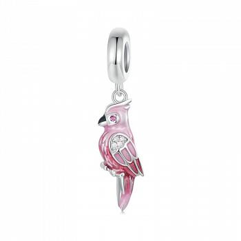 Charms Różowa Papuga FUG010015