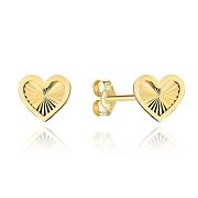 Kolczyki złote diamentowane serca FUG7-K01623-375