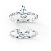 Pierścionek SWAROVSKI • Attract Pear Ring Set 5563122 