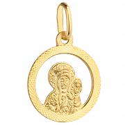 Złoty medalik matka boska z dzieciątkiem FUG5-15-M00016-2