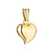 Zawieszka złota serce gładkie FUG6-Z00651-375