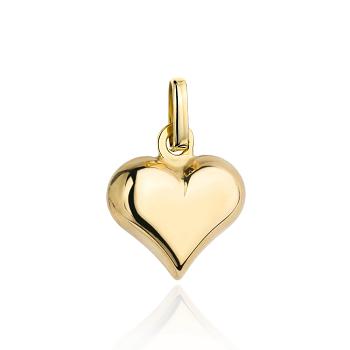 Zawieszka złota wypukłe serce FUG6-Z00608-585