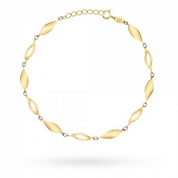 Bransoletka złota zakręcane gładkie listki FUG2-17-B00797-2