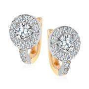 Złote kolczyki z cyrkoniami ZHB3730