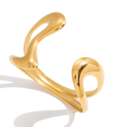 Bransoletka damska złota sztywna mankiet FUGJDB0108018